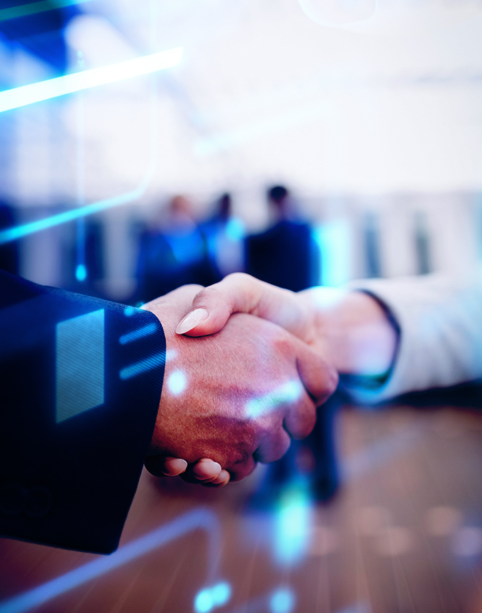 Long Island veteran handshake